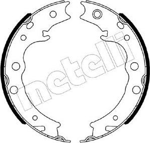 Metelli 53-0539 - Brake Shoe Set, parking brake autospares.lv