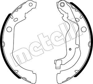 Metelli 53-0535 - Brake Shoe Set autospares.lv