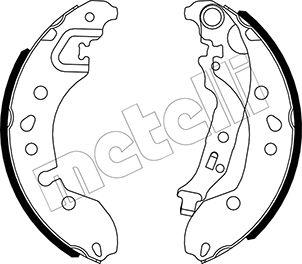 Metelli 53-0536 - Brake Shoe Set autospares.lv