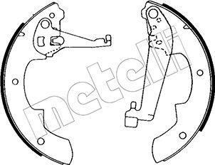 Metelli 53-0615 - Brake Shoe Set autospares.lv