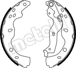 Metelli 53-0096 - Brake Shoe Set autospares.lv