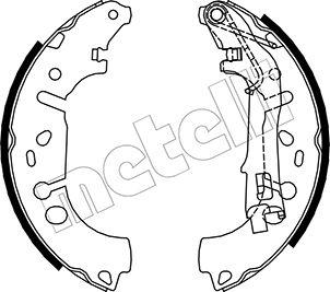 Metelli 53-0093 - Brake Shoe Set autospares.lv