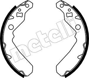 Metelli 53-0045 - Brake Shoe Set autospares.lv