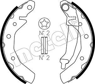 Metelli 53-0046 - Brake Shoe Set autospares.lv