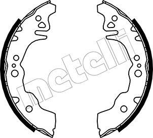 Metelli 53-0043 - Brake Shoe Set autospares.lv