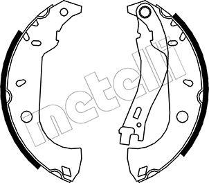 Metelli 53-0067 - Brake Shoe Set autospares.lv