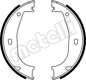 Metelli 53-0016 - Brake Shoe Set, parking brake autospares.lv