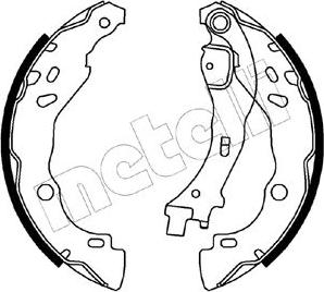 Metelli 53-0085 - Brake Shoe Set autospares.lv