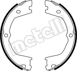 Metelli 53-0086 - Brake Shoe Set, parking brake autospares.lv