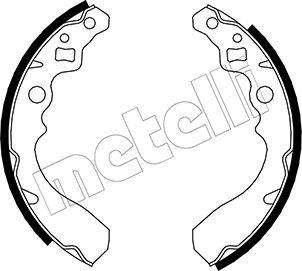 Metelli 53-0034 - Brake Shoe Set autospares.lv