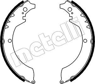 Metelli 53-0033 - Brake Shoe Set autospares.lv