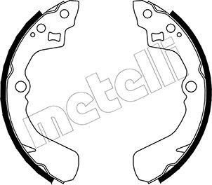 Metelli 53-0037 - Brake Shoe Set autospares.lv