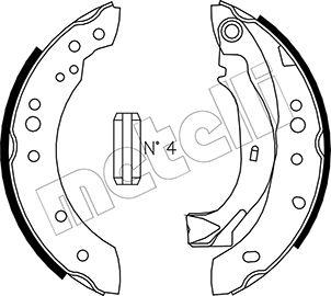 Metelli 53-0025 - Brake Shoe Set autospares.lv