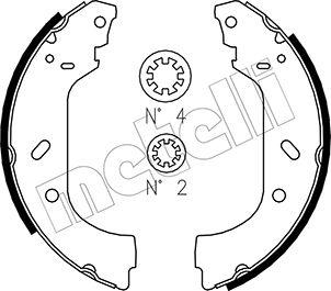 Metelli 53-0074 - Brake Shoe Set autospares.lv