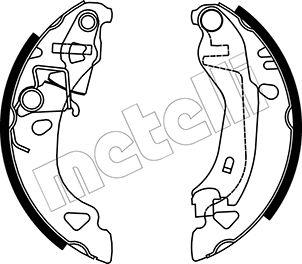 Metelli 53-0070 - Brake Shoe Set autospares.lv