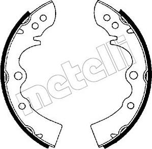 Metelli 53-0198 - Brake Shoe Set autospares.lv