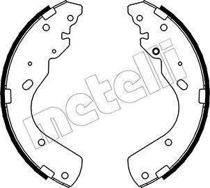 Metelli 53-0143 - Brake Shoe Set autospares.lv