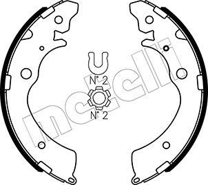 Metelli 53-0154 - Brake Shoe Set autospares.lv