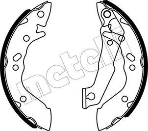 Metelli 53-0167 - Brake Shoe Set autospares.lv