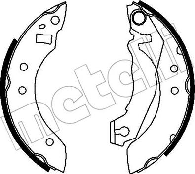 Metelli 53-0105 - Brake Shoe Set autospares.lv