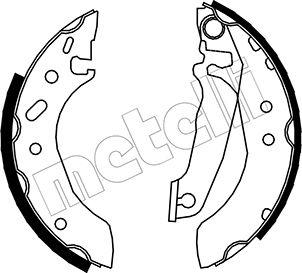 Metelli 53-0119 - Brake Shoe Set autospares.lv