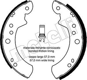 Metelli 53-0116 - Brake Shoe Set autospares.lv