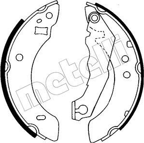 Metelli 53-0113 - Brake Shoe Set autospares.lv