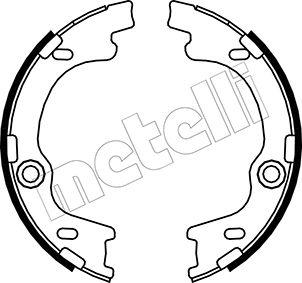 Metelli 53-0185 - Brake Shoe Set, parking brake autospares.lv