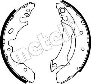 Metelli 53-0130 - Brake Shoe Set autospares.lv