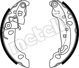 Metelli 53-0137 - Brake Shoe Set autospares.lv