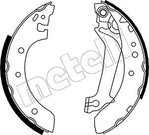 Metelli 53-0129 - Brake Shoe Set autospares.lv