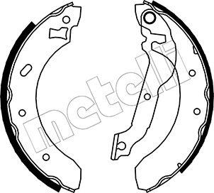 Metelli 53-0121 - Brake Shoe Set autospares.lv