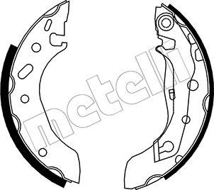 Metelli 53-0128 - Brake Shoe Set autospares.lv