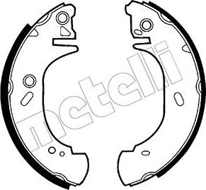 Metelli 53-0127 - Brake Shoe Set autospares.lv