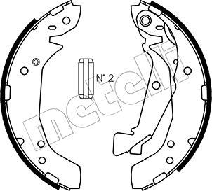 Metelli 53-0175 - Brake Shoe Set autospares.lv