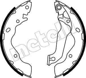 Metelli 53-0176 - Brake Shoe Set autospares.lv