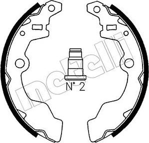 Metelli 53-0396 - Brake Shoe Set autospares.lv