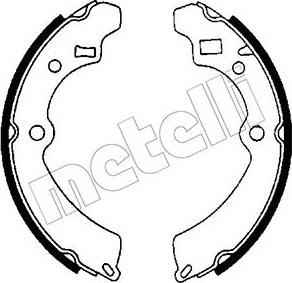 Metelli 53-0393 - Brake Shoe Set autospares.lv