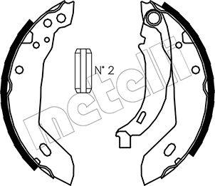 Metelli 53-0344 - Brake Shoe Set autospares.lv