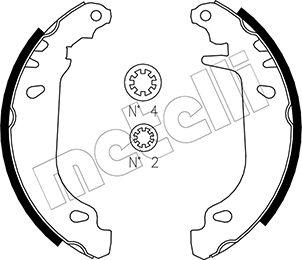 Metelli 53-0345 - Brake Shoe Set autospares.lv