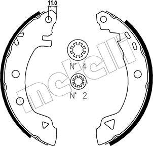 Metelli 53-0346 - Brake Shoe Set autospares.lv