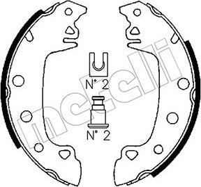 Metelli 53-0340 - Brake Shoe Set autospares.lv