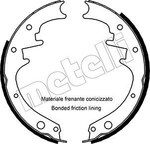 Metelli 53-0348 - Brake Shoe Set autospares.lv