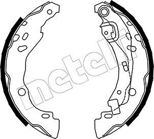 Metelli 53-0359 - Brake Shoe Set autospares.lv