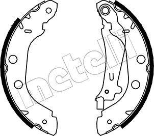 Metelli 53-0354 - Brake Shoe Set autospares.lv