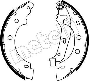 Metelli 53-0355 - Brake Shoe Set autospares.lv