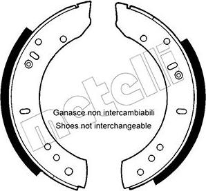 Metelli 53-0366 - Brake Shoe Set autospares.lv