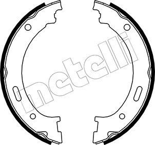 Metelli 53-0361 - Brake Shoe Set, parking brake autospares.lv