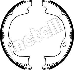 Metelli 53-0363 - Brake Shoe Set, parking brake autospares.lv