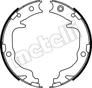 Metelli 53-0362 - Brake Shoe Set, parking brake autospares.lv